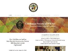 Tablet Screenshot of caledoniansocietyofwainc.com